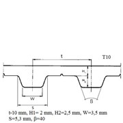 T10- 480    Ozubený rukáv